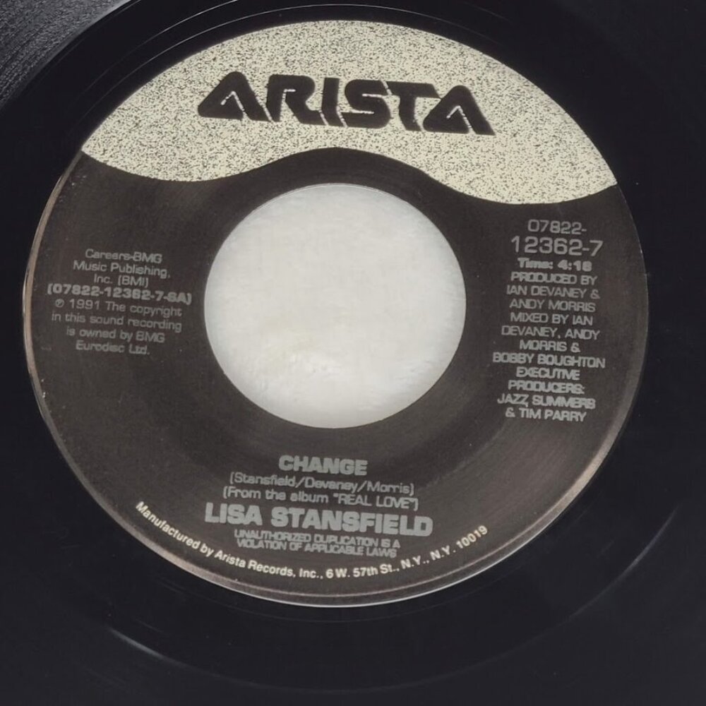 Lisa Stansfield Change / It's Got To Be Real - Arista Records 45 RPM Vinyl 1991